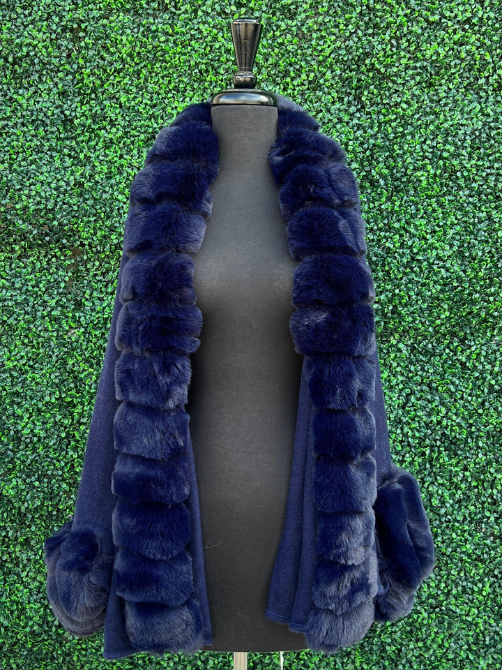 navy faux fur wraps dress stores near me