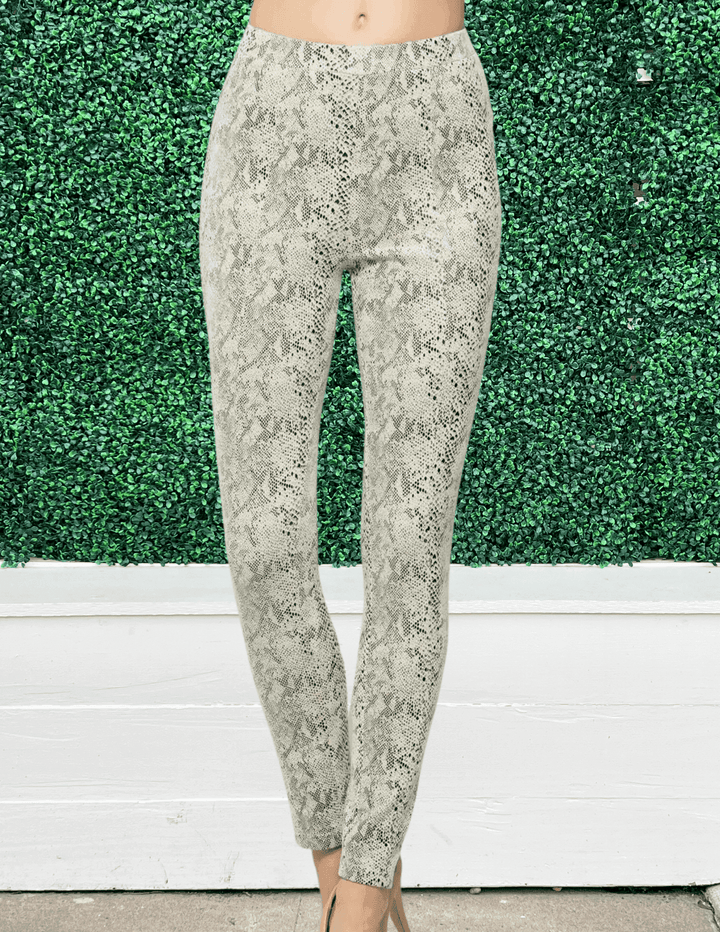 Faux Snakeskin Leggings