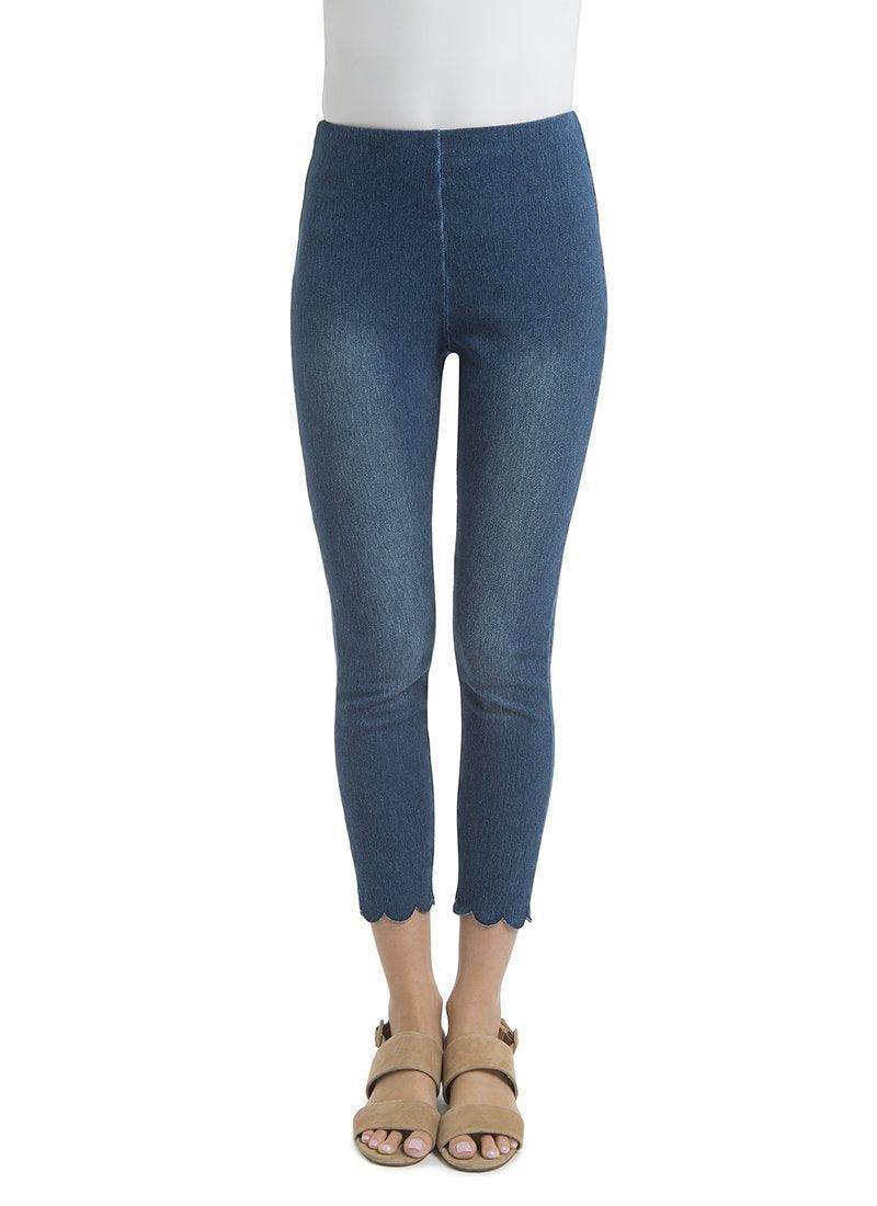 Scallop Edge Ankle Pant - Tres Chic Houston