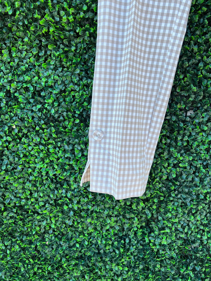 slit hem and button detail on women&