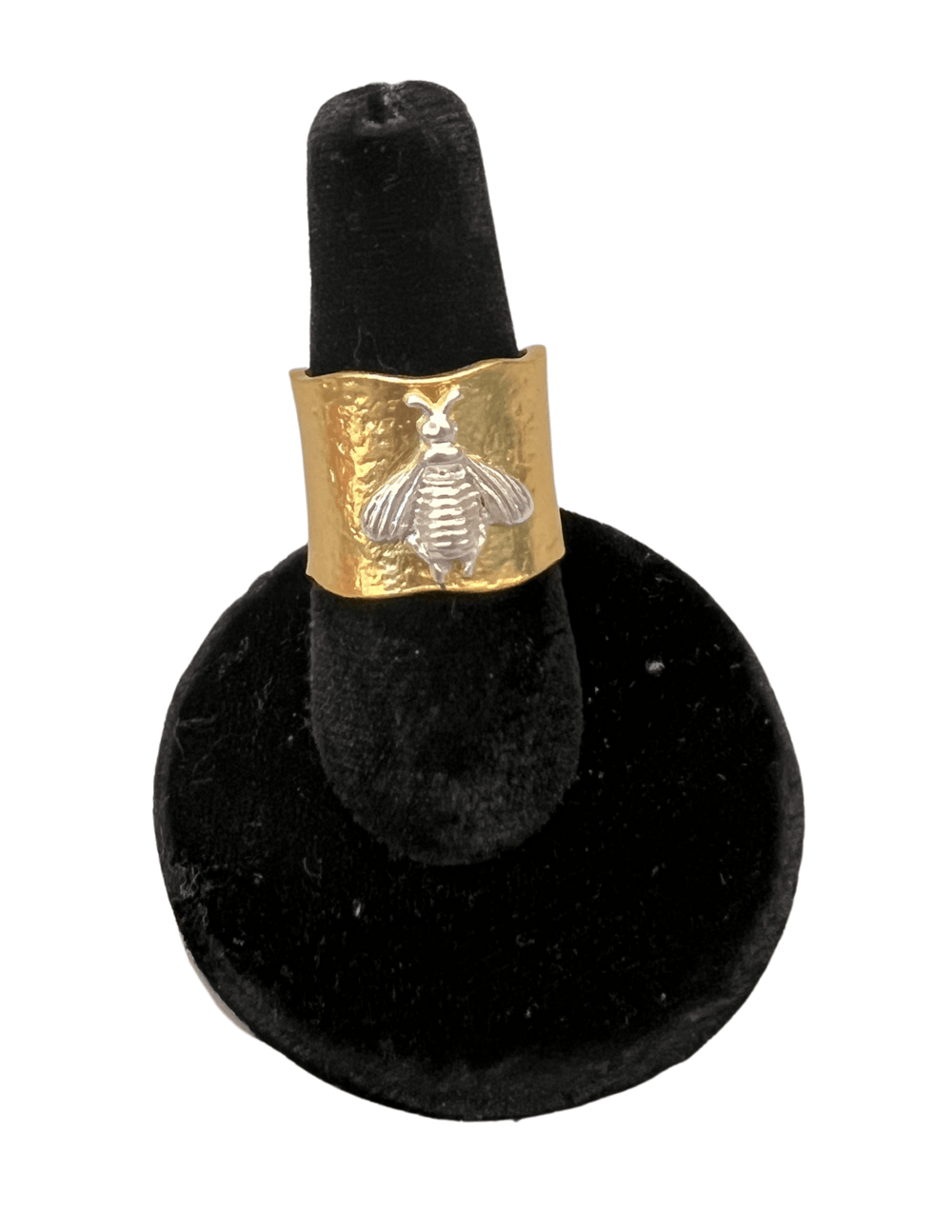 adjustable ring with bee gold and silver inexpensive jewelry boutique
