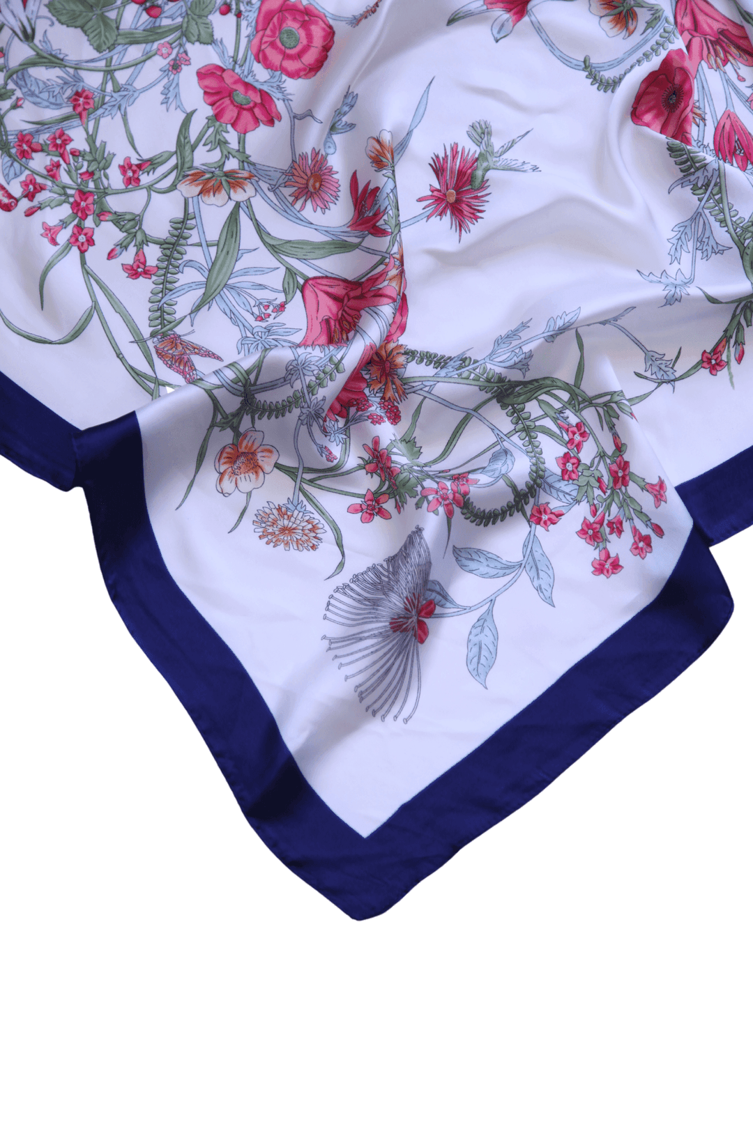 navy boarder and small feminine floral patten in women's online store