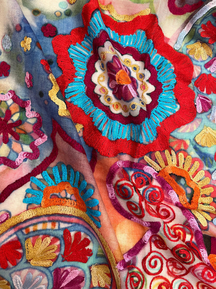 anu natural fashions tres chic boutique houston blossoms embroidered shawls