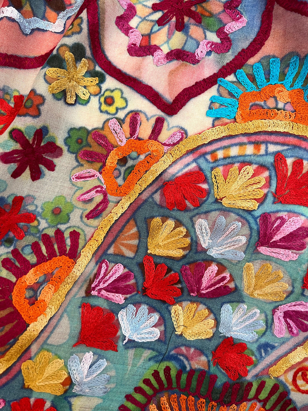 anu natural fashions tres chic boutique houston blossoms embroidered shawls
