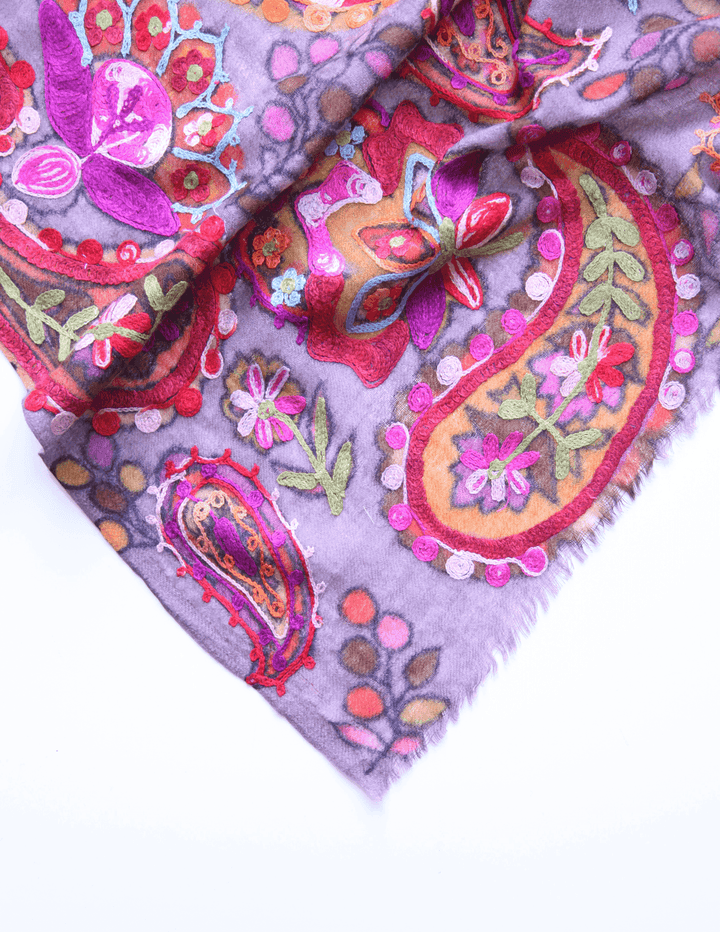 Anu wool shawl colorful 