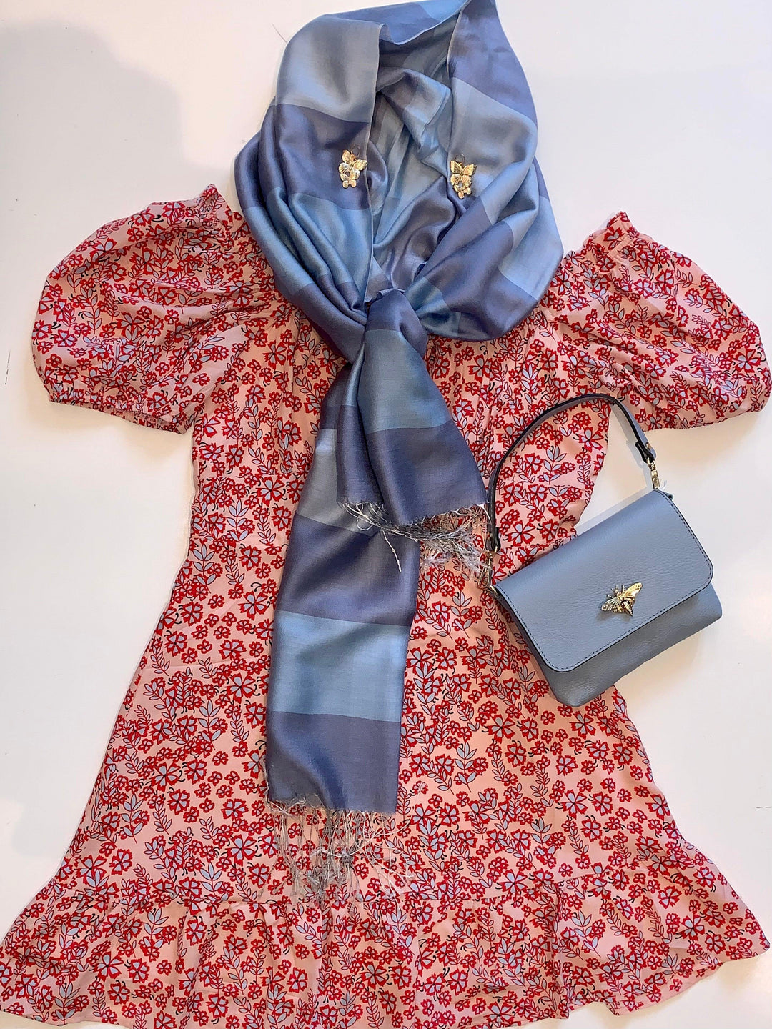 Wear this scarf as a head wrap and so many different ways in the Texas weather