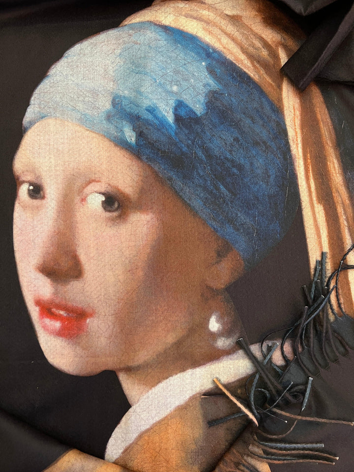 scarves with famous painting Faux Cashmere Scarves Vincent van Gogh and Monet paintings womens gift ideas boutique iris girl with pearl earring