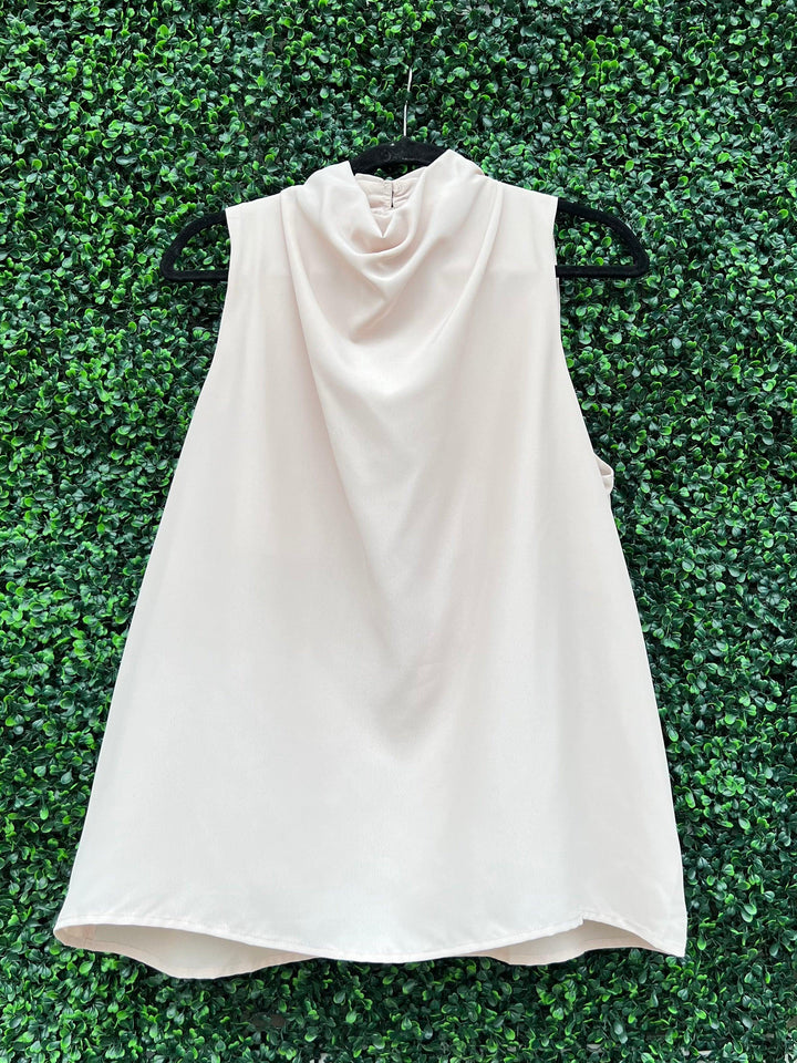 Oyster Cowl Neck Top - Très Chic