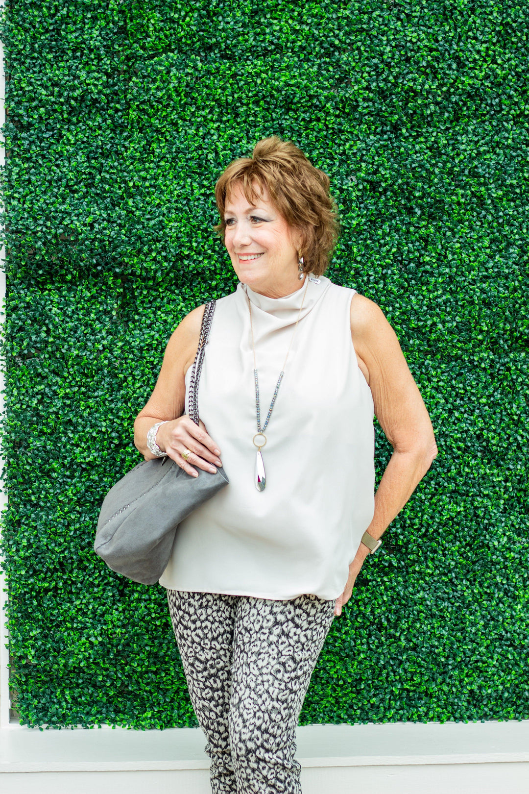 Oyster Cowl Neck Top - Très Chic