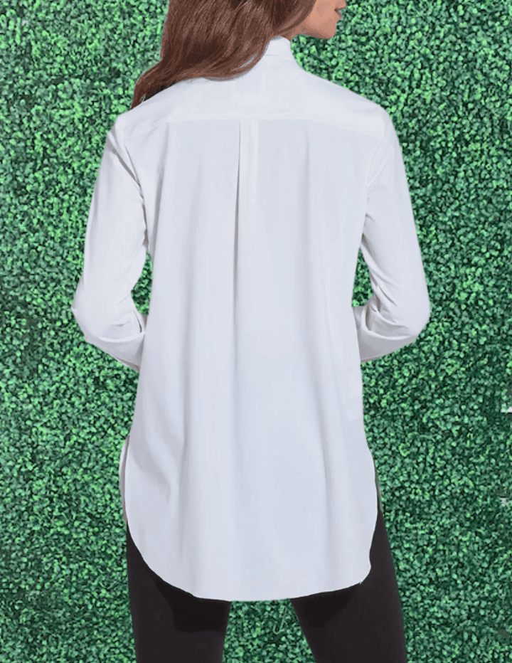wrinkle free white button up