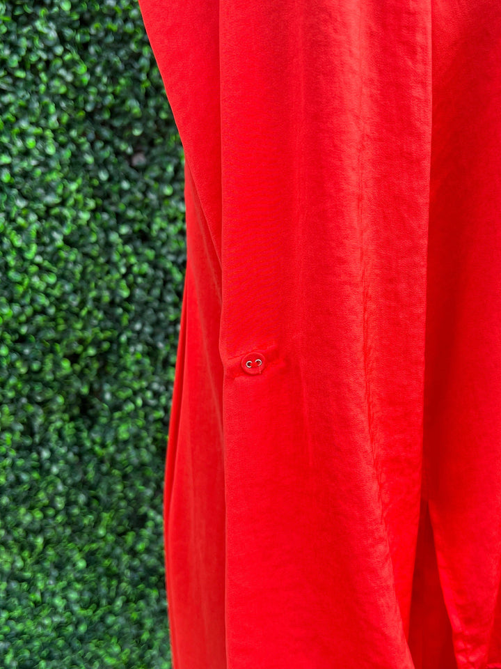 roll sleeve button detail shirt 
