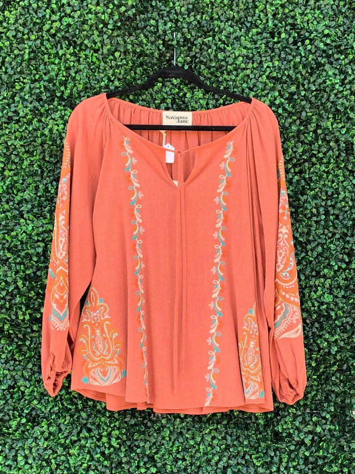 Savanna jane top on sale for Tres Chic store event Thrifty Thursday