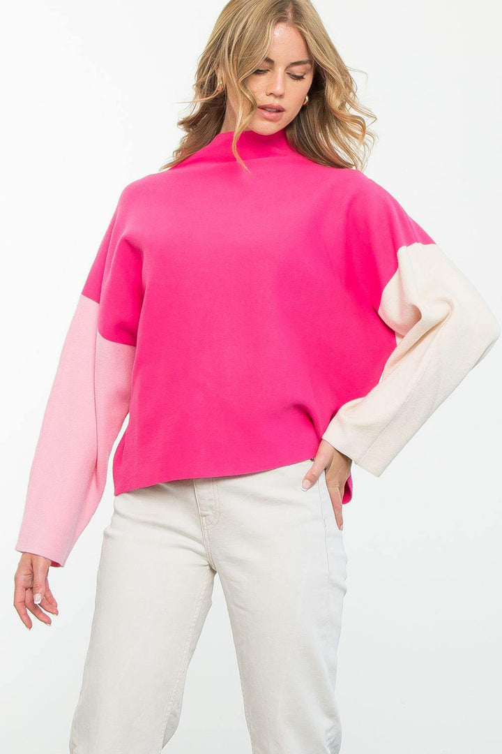 THML pink color block barbie womans holiday gifts 