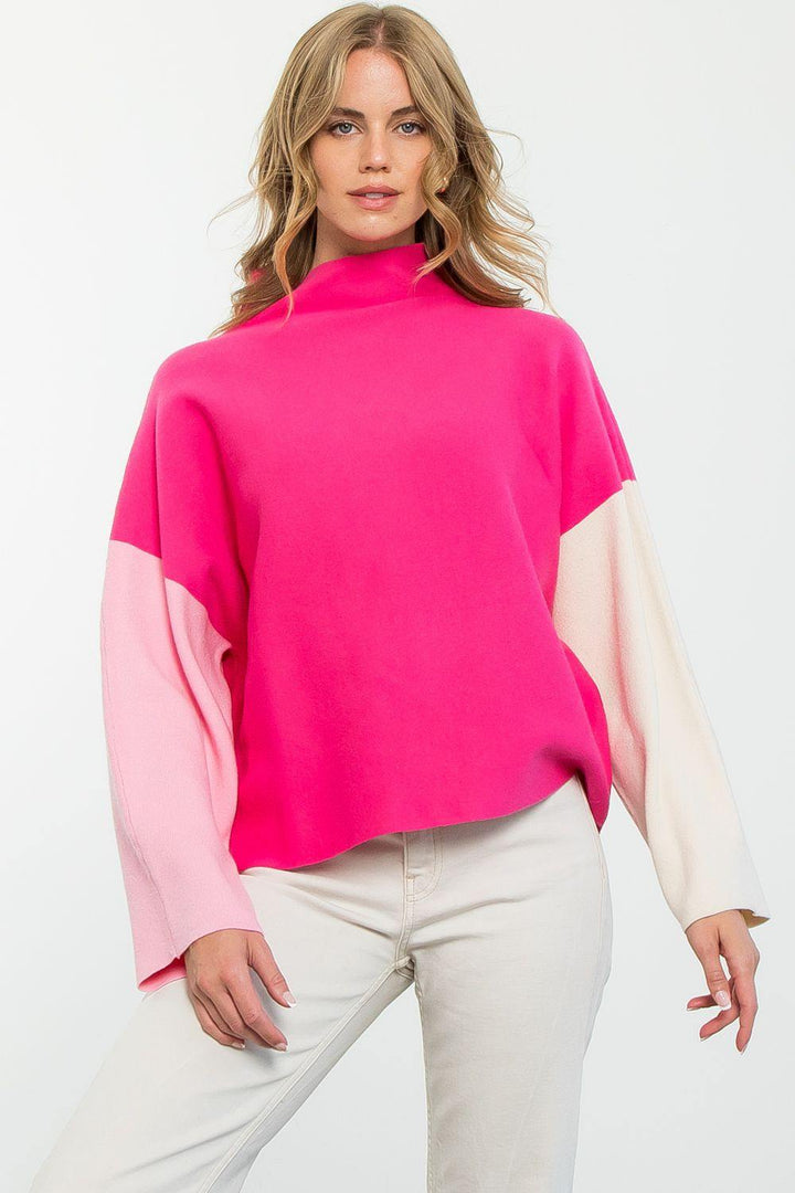 THML pink color block barbie womans holiday gifts 