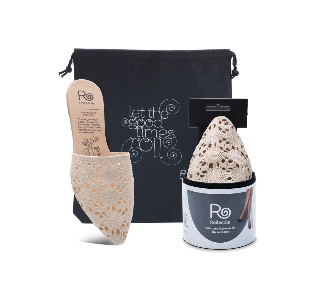 lace shoes rollable packable spring summer