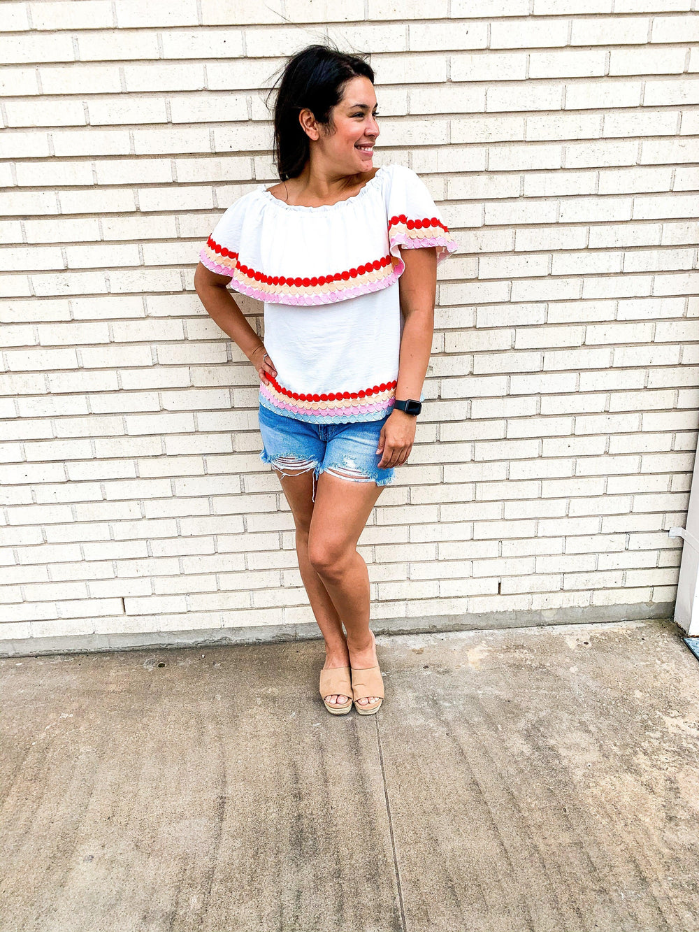 Light Wash Mom Shorts - Tres Chic Houston