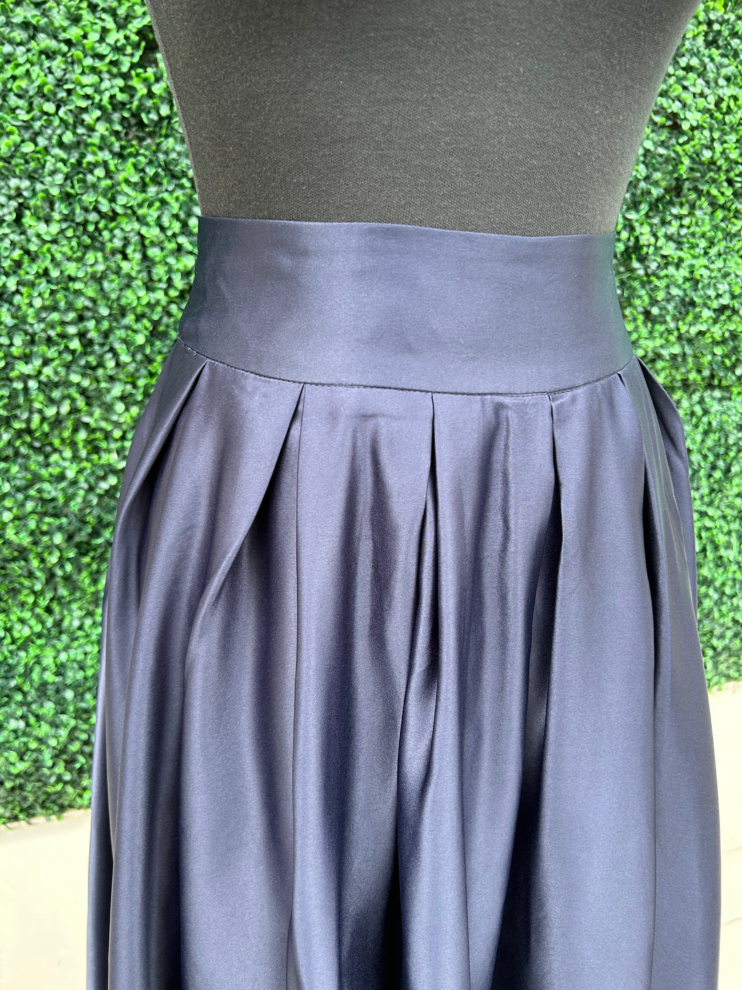 High Low Structured Skirt before you collection dress boutique houston navy