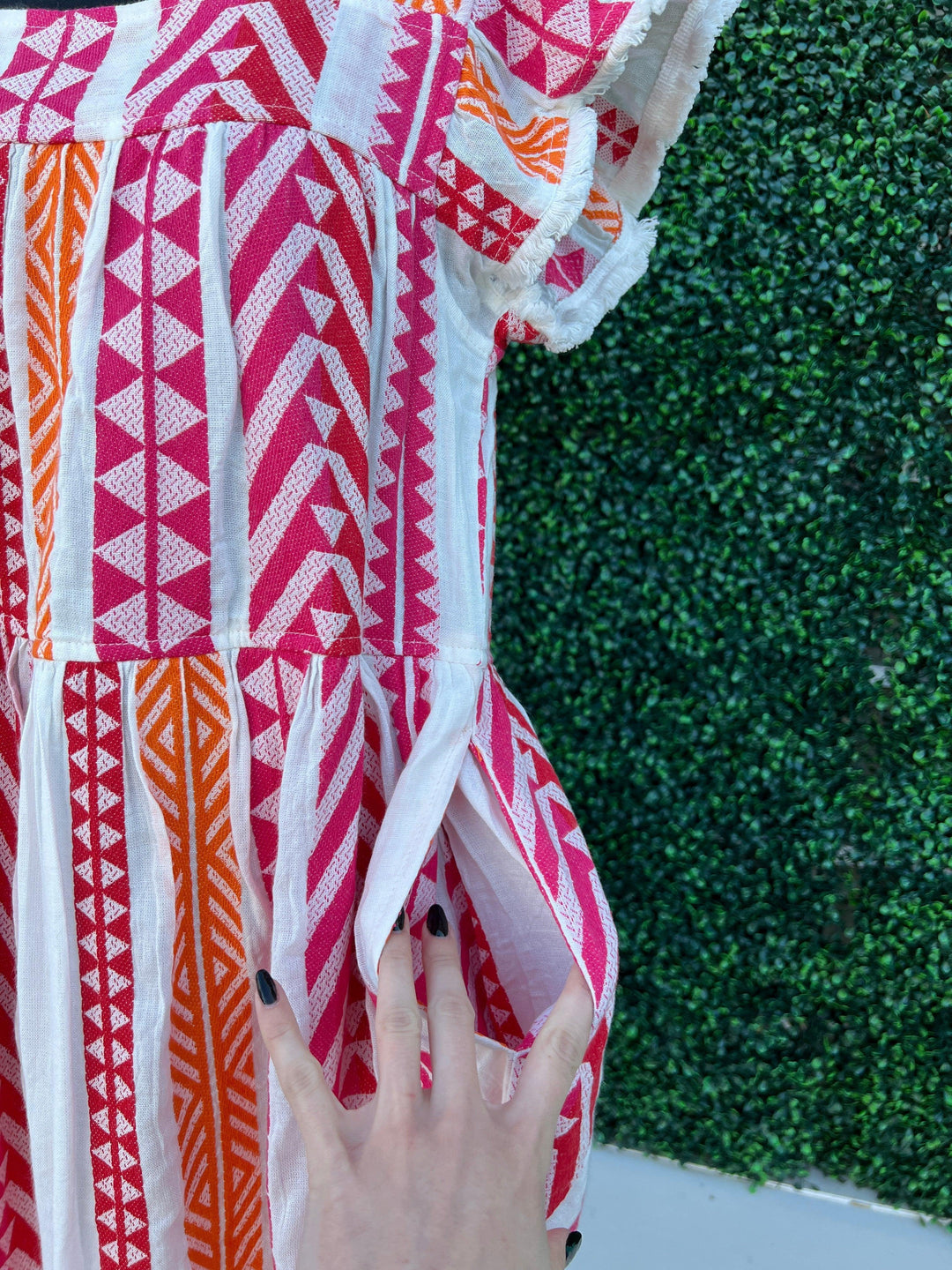 womens summer dress store online pink and orange