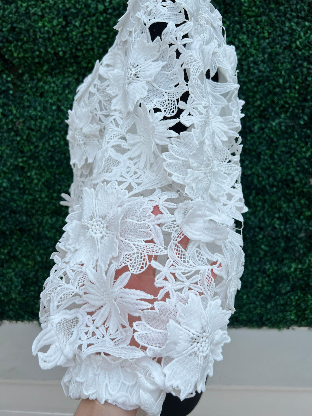Floral Applique Lace Top