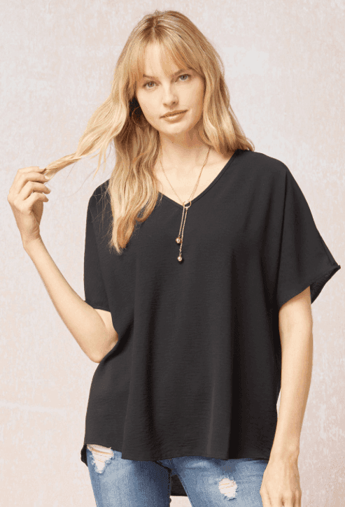 Classic V-Neck Tee - Tres Chic Dess Boutique Houston