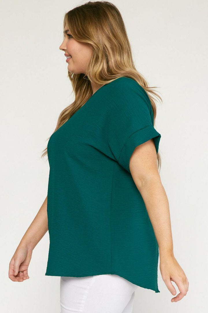 plus size fashion tops boutique houston texas hunter green