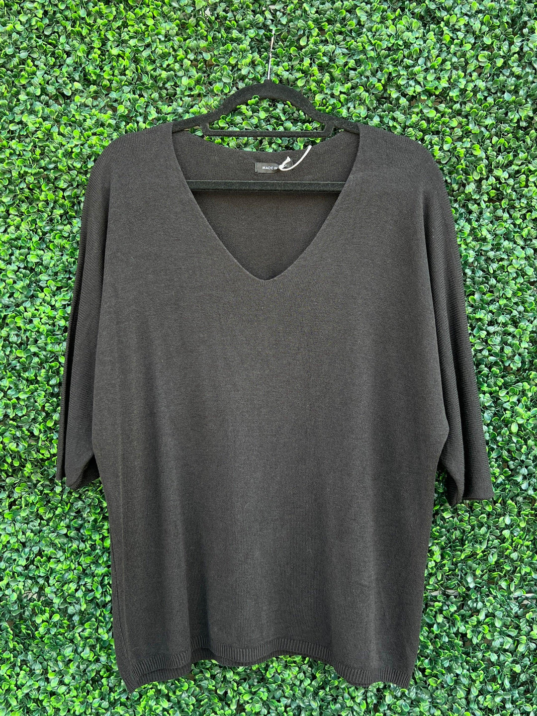 black basic easy sweater top near me