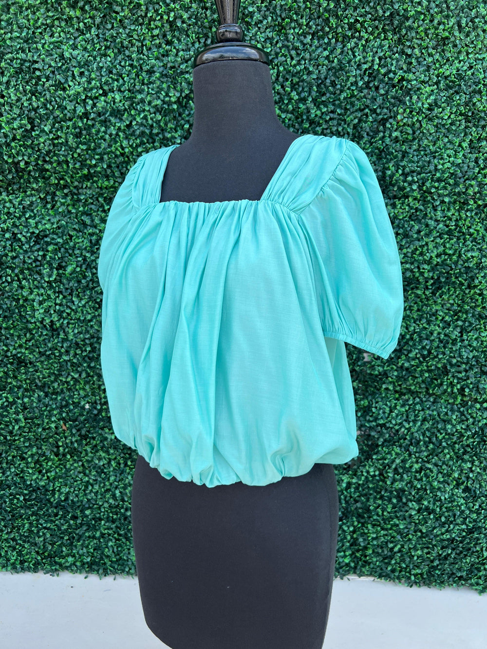 short sleeve bubble blouse lavender mint lightweight womens online trendy boutique near me mint
