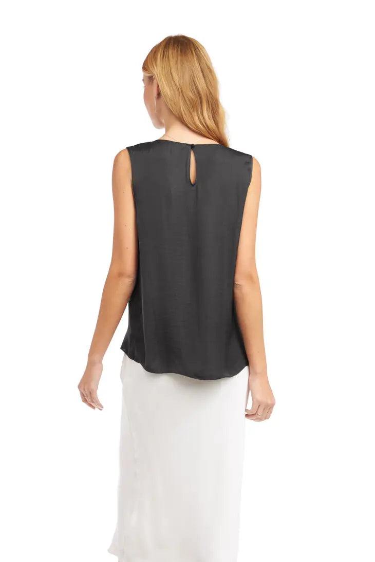 classic silk cowl neck blouse tres chic boutique