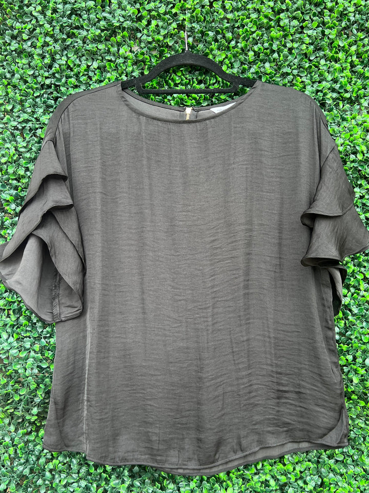 dainty dress and silky tops at tres chic