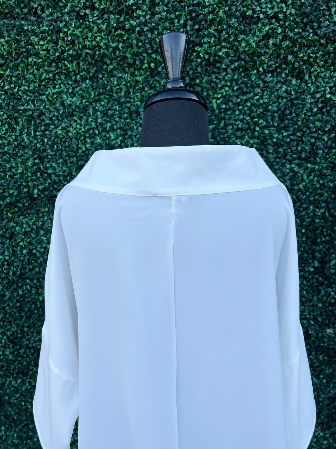 Audrey top by Suzy D spring summer womens trendy online boutique cowl neck white