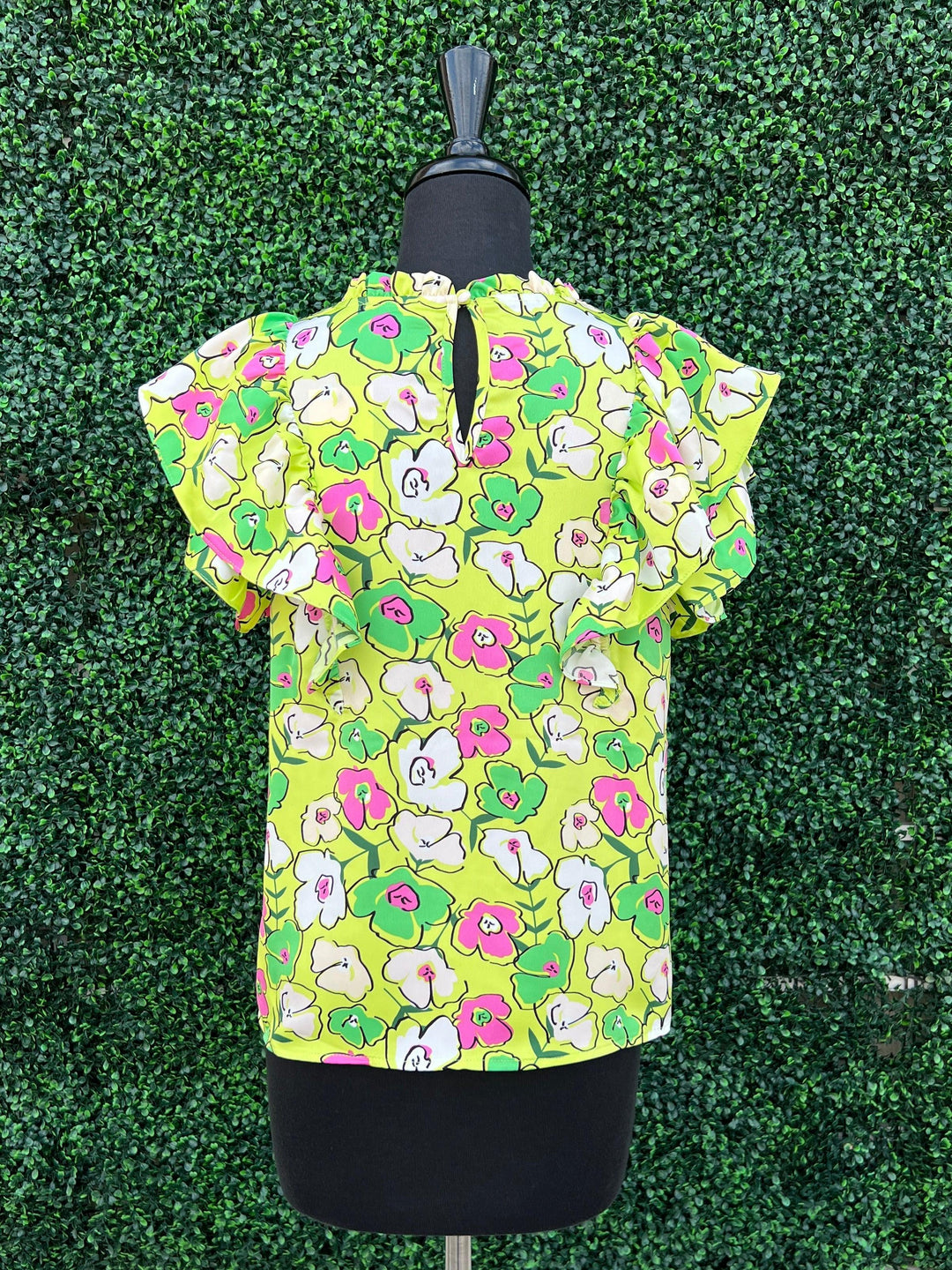 Lime Green Poppy Top
