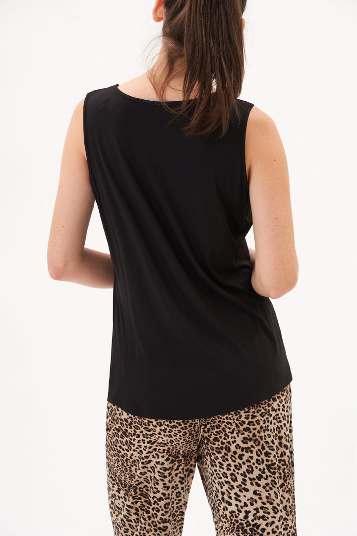 Bamboo Scoop Neck Tank - Tres Chic Houston
