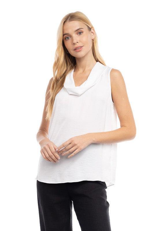Cowl Neck Top - Tres Chic Houston