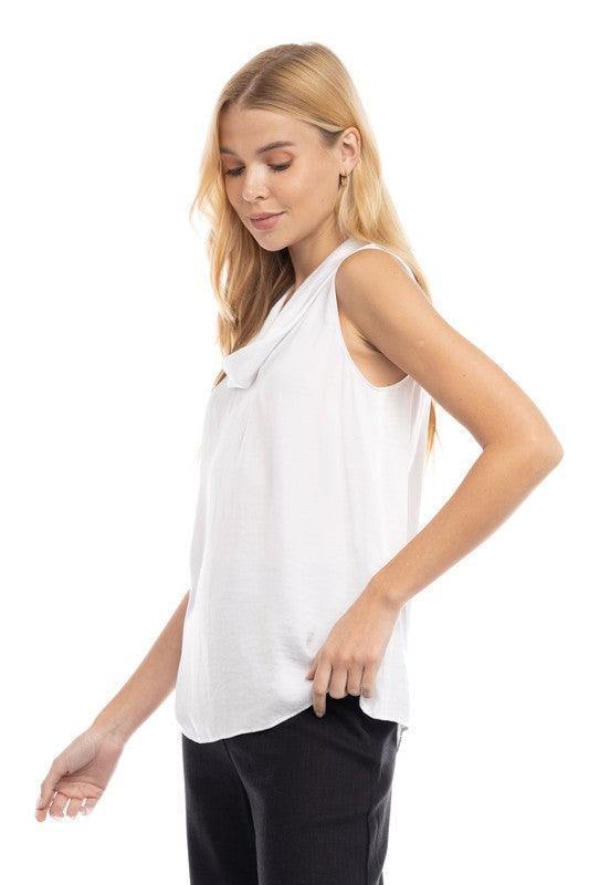 Cowl Neck Top - Tres Chic Houston