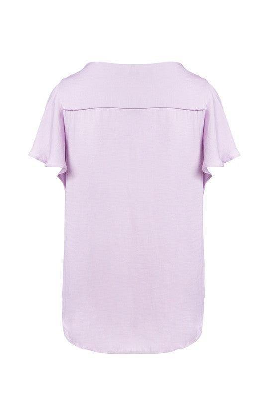 Flouncey Flutter Top - Tres Chic Houston