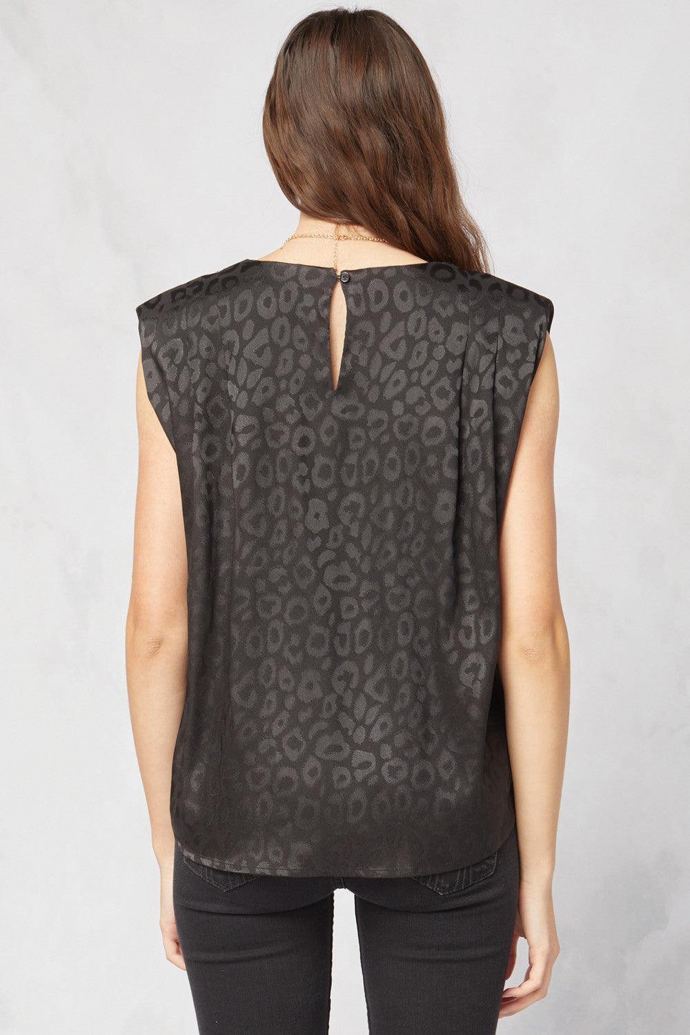 Monochromatic Animal Print Top - Tres Chic Houston