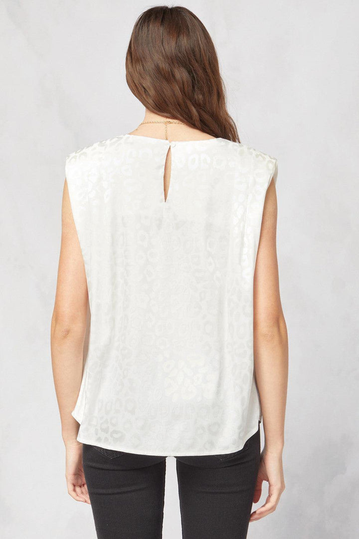 Monochromatic Animal Print Top - Tres Chic Houston