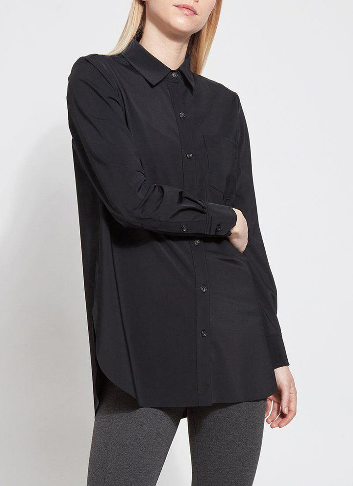 Schiffer Button Down Top - Tres Chic Houston