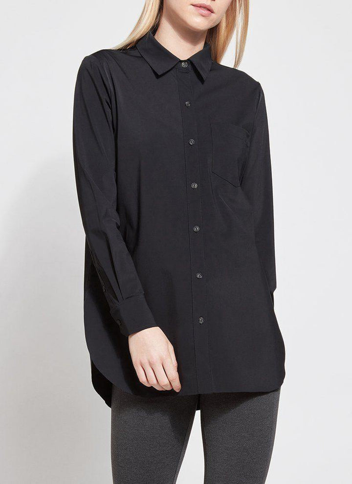 Schiffer Button Down Top - Tres Chic Houston