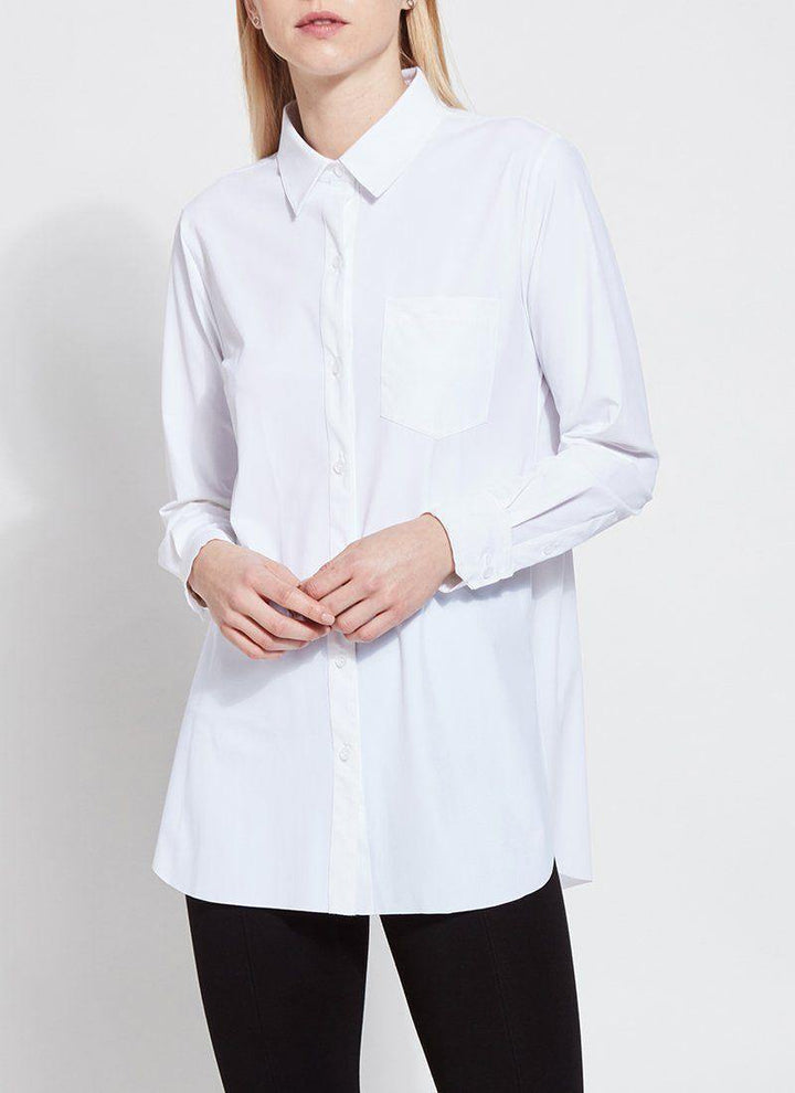 Schiffer Button Down Top - Tres Chic Houston