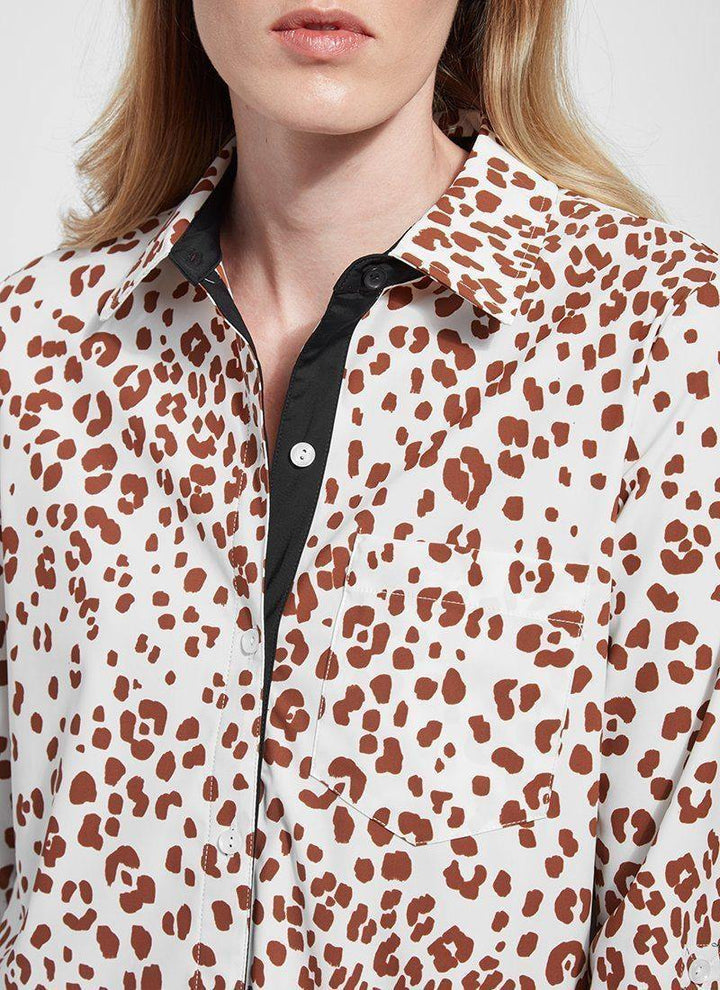 Schiffer Button Down Top - Tres Chic Houston