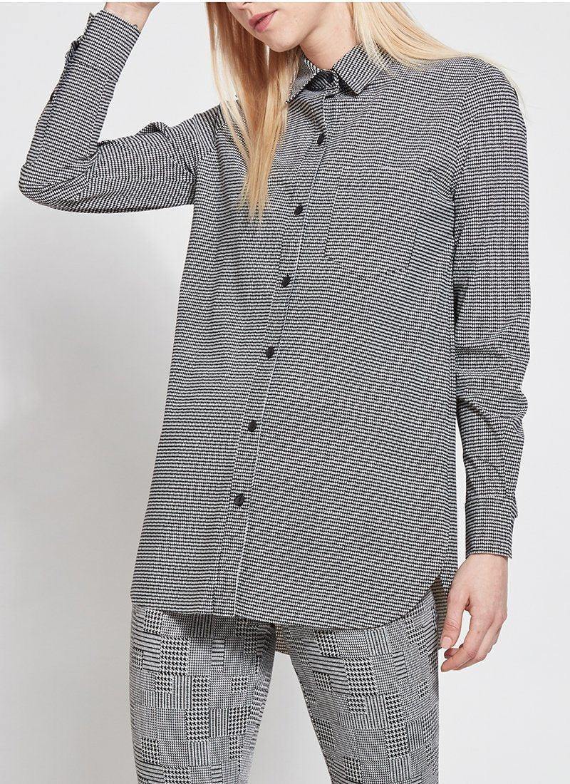 Schiffer Button Down Top - Tres Chic Houston