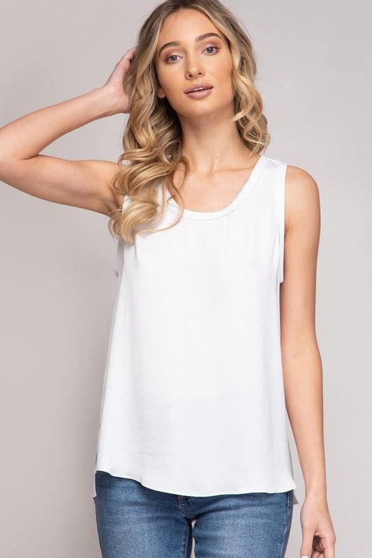 Scoop Neck Tank - Tres Chic Houston