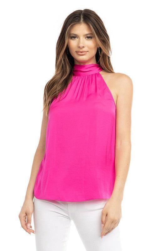 Tie Back Halter Top - Tres Chic Houston