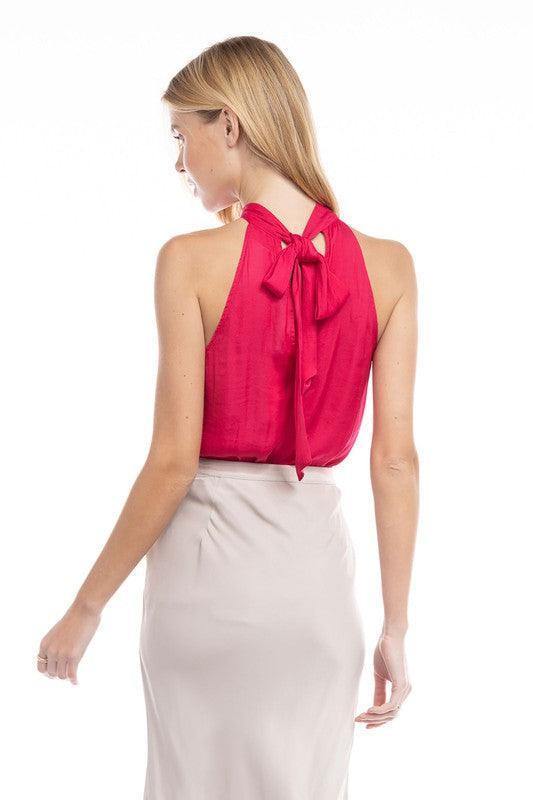 Tie Back Halter Top - Tres Chic Houston