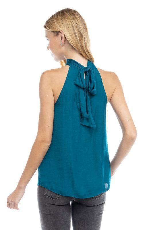 Tie Back Halter Top - Tres Chic Houston
