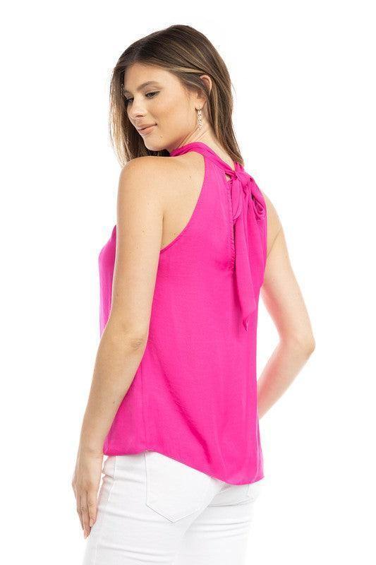 Tie Back Halter Top - Tres Chic Houston