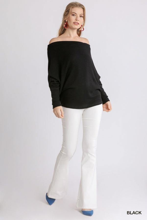 black sweater summer/spring tres chic houston women over 50