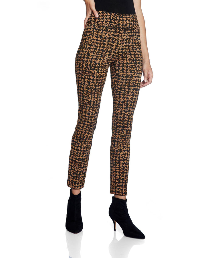 Black &amp; Cognac Printed Up! Pants - Tres Chic Houston