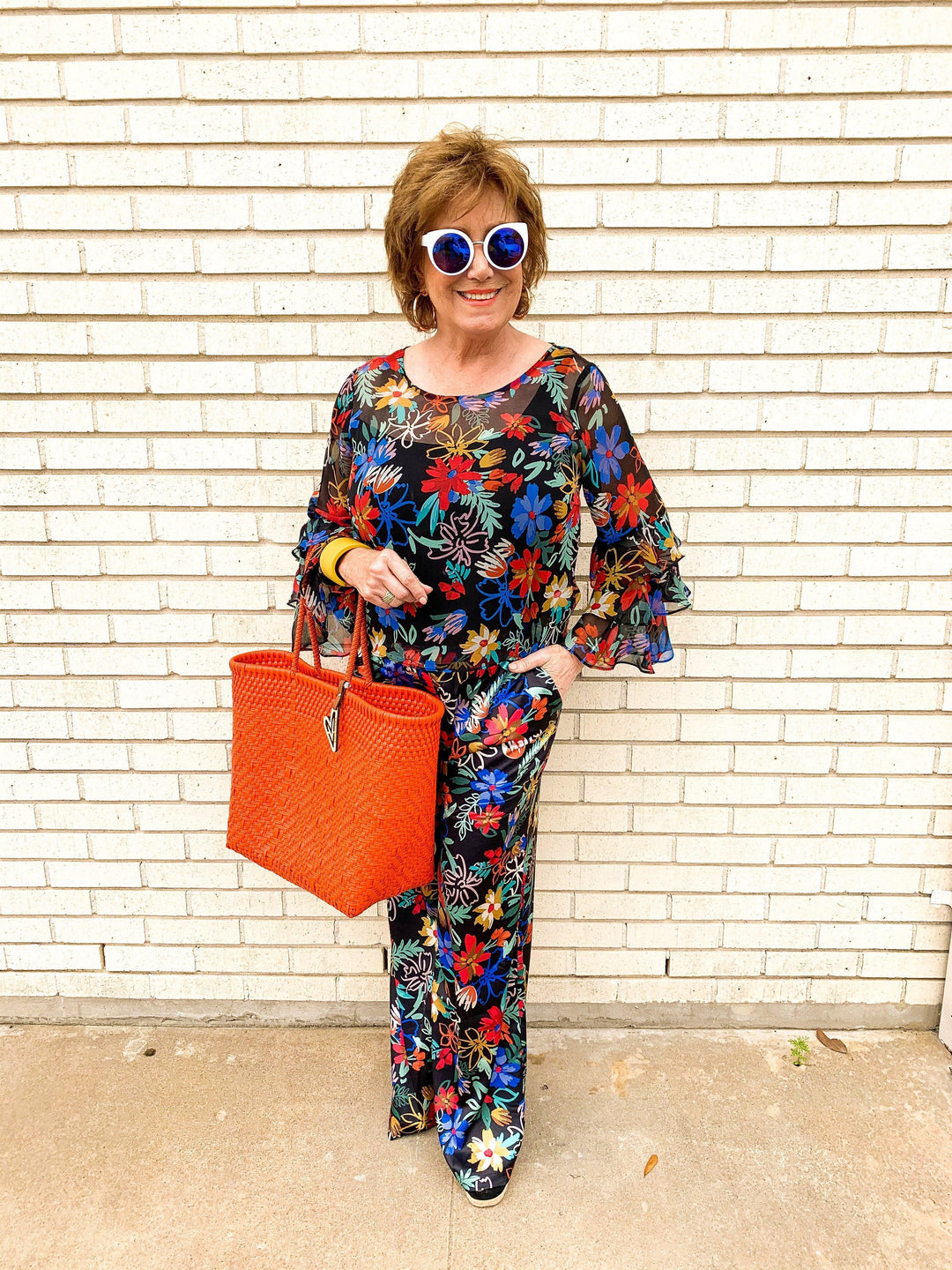 Floral Palazzo Pants - Très Chic